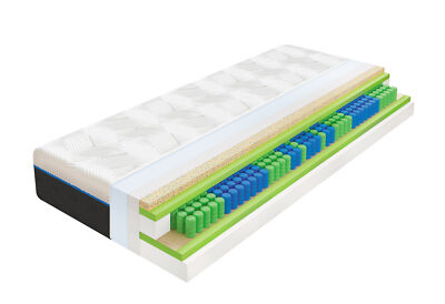 MSA Synergy OceanBlue Taschenfederkernmatratze 200 x 90cm | Tricover System