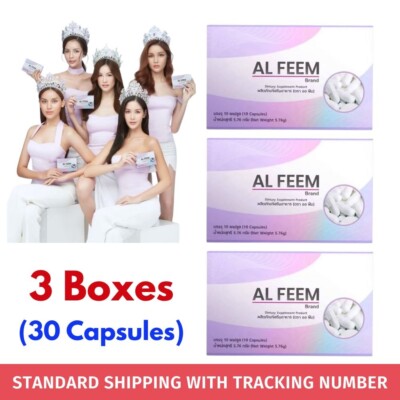 3x AL FEEM Dietary Supplement Smooth Skin Natural Extracts Enlarged Chest Beauty