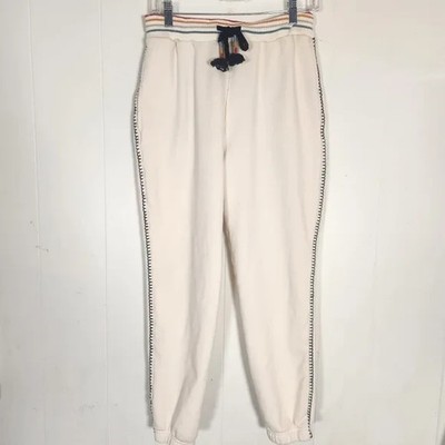 Spiritual Gangster Hudson Cream And Multi-color Jogger Sweatpants Size Small