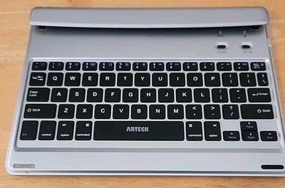 Arteck Bluetooth Wireless Keyboard For iPad Air Thin Portable HB065-2 Silver GUC