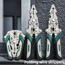 Electrical Pliers Foldable Wire Strippers Wire Stripping Tool For Electrician θ