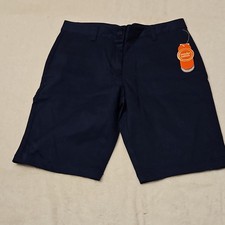 Wonder Nation Boys Chino Shorts Navy Size 14 Adjustable Waist Pockets