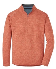 Peter Millar Maven Performance Quarter Zip In Fire Glow SZ XL EUC