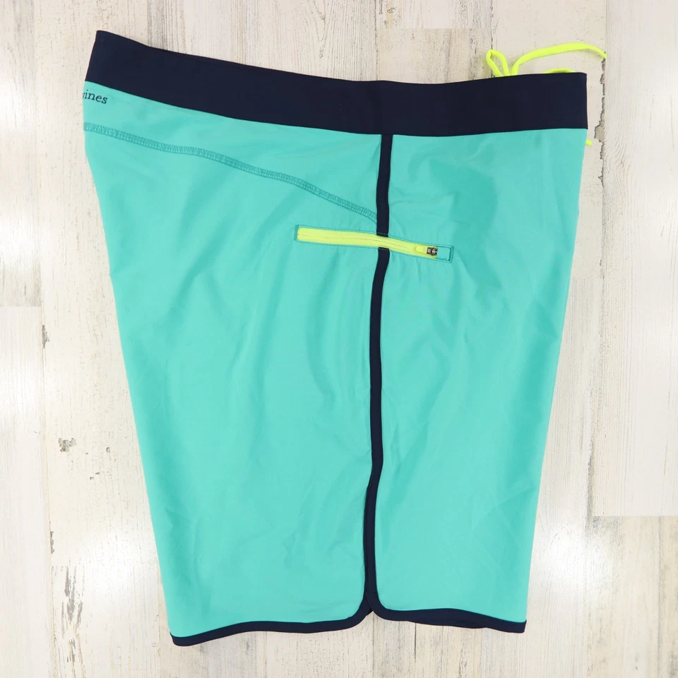 Pantalones Cortos de Tabla Vineyard Vines Para Hombres 40 Verde Agua 9" Rendimiento Piped NUEVO Foto 2 de 4
