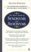 The Basic Book of Synonyms and Antonyms - mass market paperback Urdang, Laur...