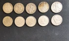 Lot of 10 US Mint Half Dollars Coins Silver Walking Liberty Franklin Kennedy #6