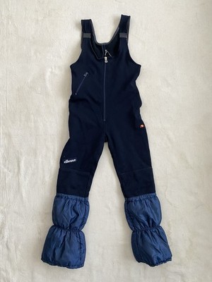 Vintage 80s Ellesse Ski Salopettes Womans S Blue Overall Jumpsuit Activewear