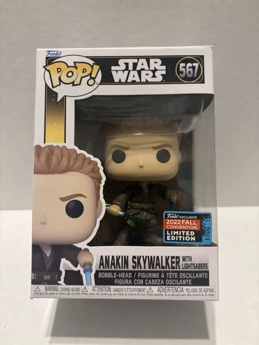 Funko Pop Star Wars #567 Anakin Skywalker With Lightsabers 2022 Fall W/Protector