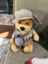 NWT Disney Animal Kingdom Safari Winnie the Pooh Stuffed Animal Plush Toy BB21