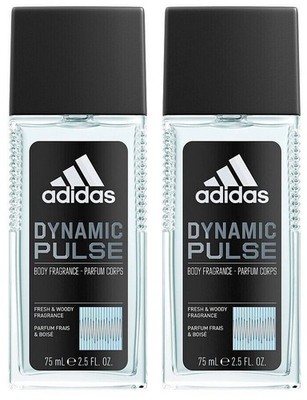 adidas DYNAMIC PULSE Deo Spray Zerstäuber Deodorant frisch holziger Duft 2x 75ml