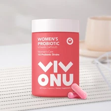VIVONU Vaginal Probiotics Capsules for Women pH Balance #1, 60 Count