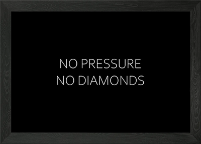 #ad No Pressure No Diamonds Framed Wall Art Poster Canvas Print Picture GBP 8.99