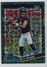 2023 Panini Donruss Optic Rated Rookie Green Velocity Prizm CJ Stroud #244 yl0