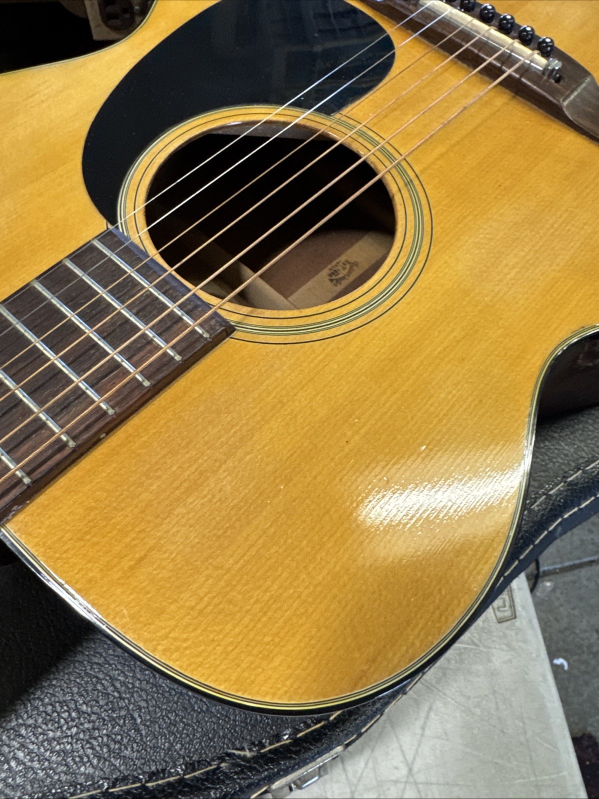 Vintage 1970's  1973 Takamine F-307  Acoustic Guitar Made In Japan NICE! +Case