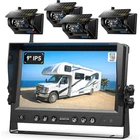 Wireless 9" Monitor DVR Solar Magnetic 1080P Backup Camera For Truck Reversing