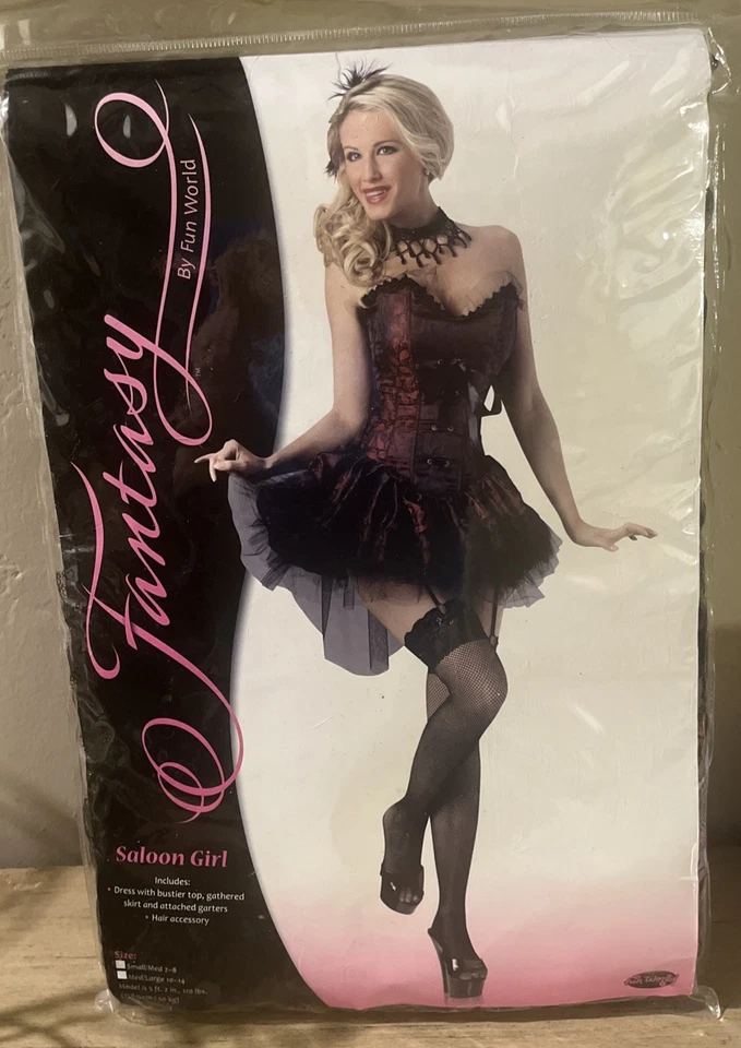 New Saloon GirlHalloween Costume  -  Size Small /Medium 2-8 - Sexy - Image 2 of 3