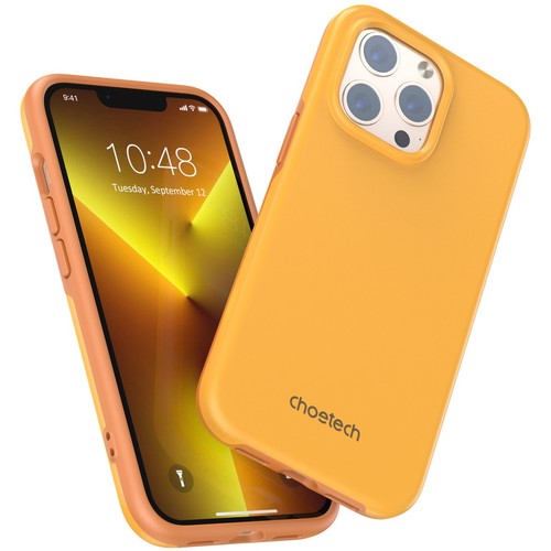 Choetech MFM Anti-drop etui pokrowiec iPhone 13 Pro Max pomarańczowy (PC0114-MFM - Zdjęcie 3 z 10