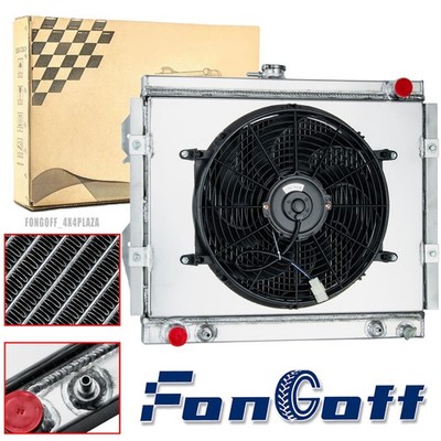 3 Row Radiator+Shroud Fan For 1984-1995 85 89 Toyota Pickup/4Runner SR5 2.4L AT.
