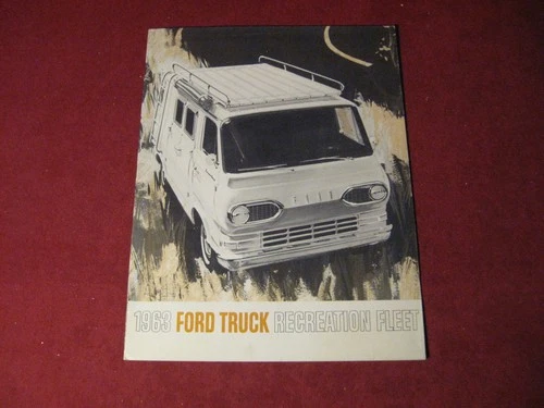 1963 Ford Camper Pickup Truck Sales Brochure Booklet Catalog Original Old
