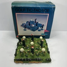 Vintage Golf Tic Tac Toe Game 6x6” Board