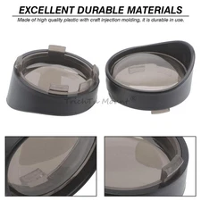 Pair Turn Signal Light Lens Cover Bezels Visor For Harley Sportster Touring Dyna