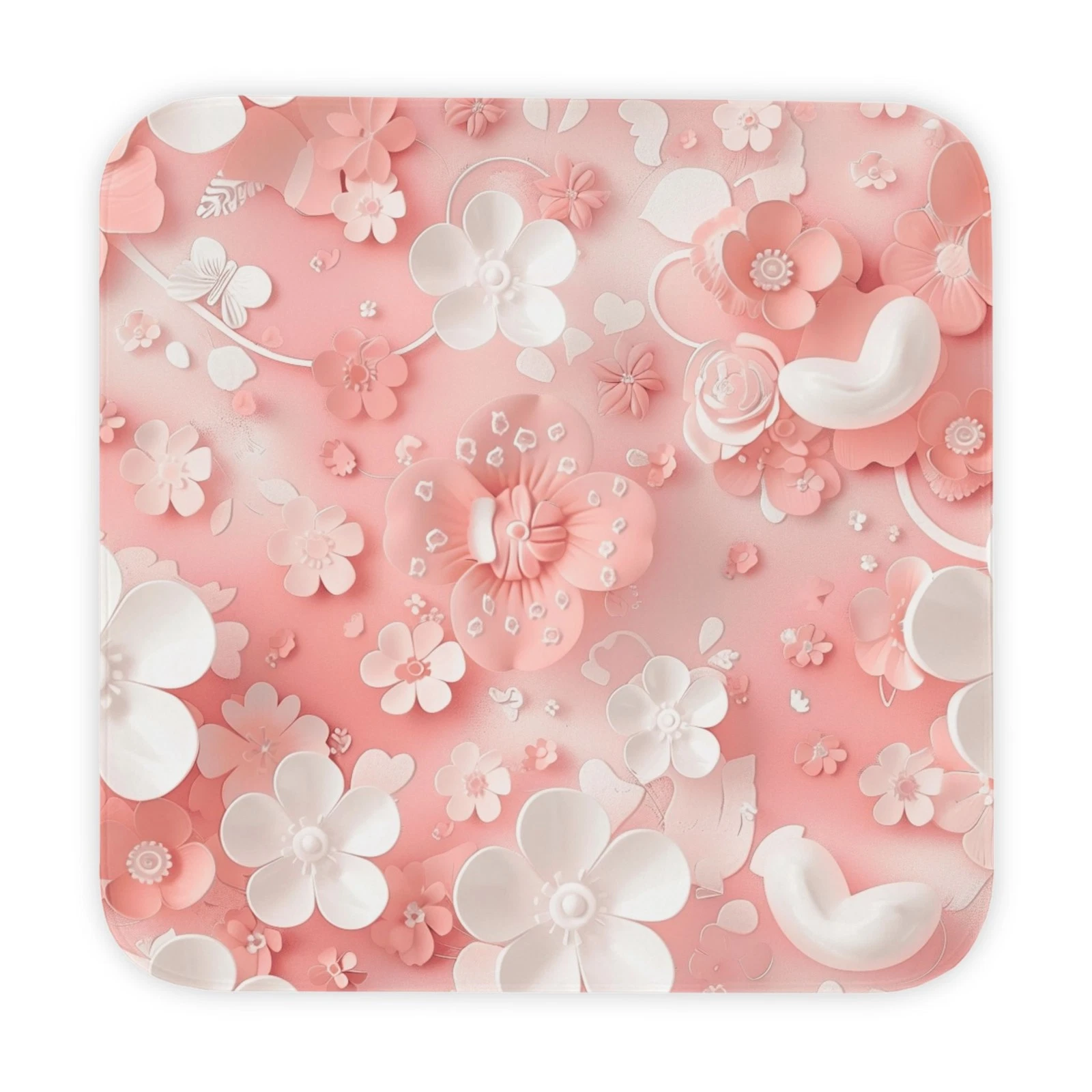 Pink Floral Pattern Hooded Baby Towel | Flower Bath Wrap
Opens in a new window or tab