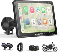 Carpuride W712DT for Motorcycle CarPlay & Android Auto & TPMS - 7 inch