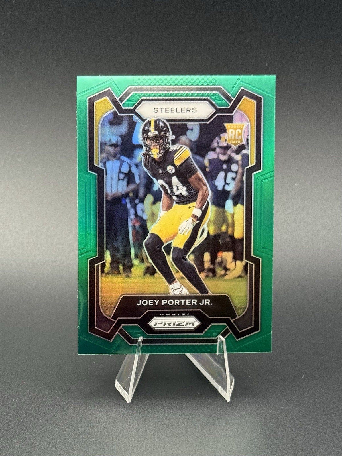 2023 Panini Prizm - Rookies Joey Porter Jr. #386 Green Prizm (RC)