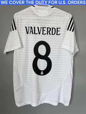 Valverde Real Madrid Jersey 24/25 Home Authentic Soccer Shirt
