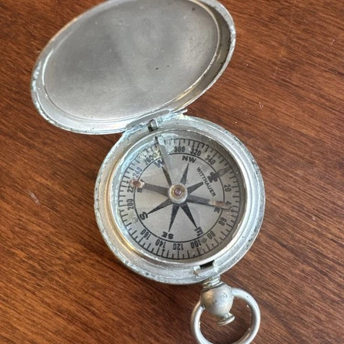 Vintage Wittnauer WWII World War 2 US Army Military Pocket Compass