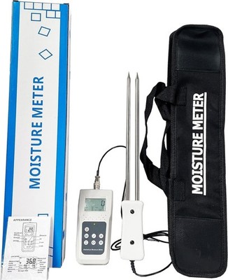 Memory Hay Moisture Meter Tester With Range 5-82% 120 Groups Data Storage