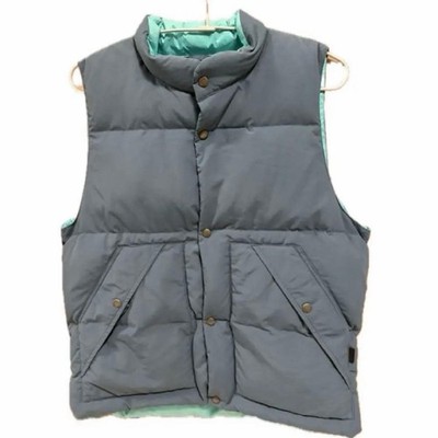 Snow Peak Relume Down Vest Blue M Lightweight Warm Puffer Used