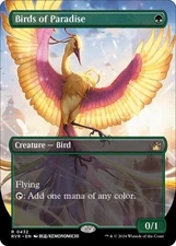 Birds of Paradise (Anime Borderless) - Near Mint MTG Ravnica Remastered