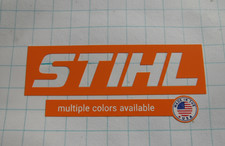STIHL Full color bkgnd CUSTOM CHAINSAW LETTERING STICKER DECAL MULTIPLE SIZES!!@