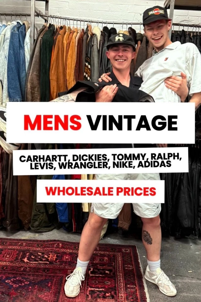 MENS BRANDED VINTAGE 💥 FRESH DELIVERY - WHOLESALE PRICES 💸