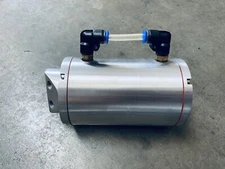 Polished Aluminum 10AN Oil Catch Can Reservoir Tank With Rubber Pipe Line 120cm