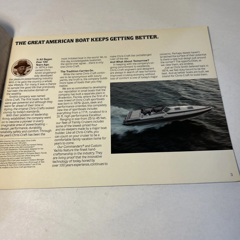 Folleto/catálogo Chris Craft 1980 Sport Performance Boat (Stinger/Scorpion) Foto 2 de 4