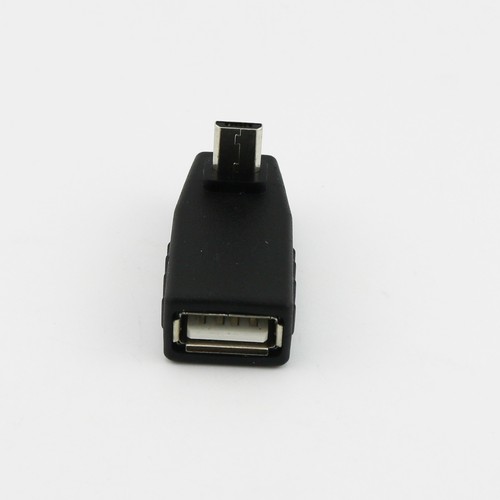 USB 2.0 A Female To Down Angle Micro USB 5 Pin B Male OTG Host Adapter Connector - Picture 5 of 6