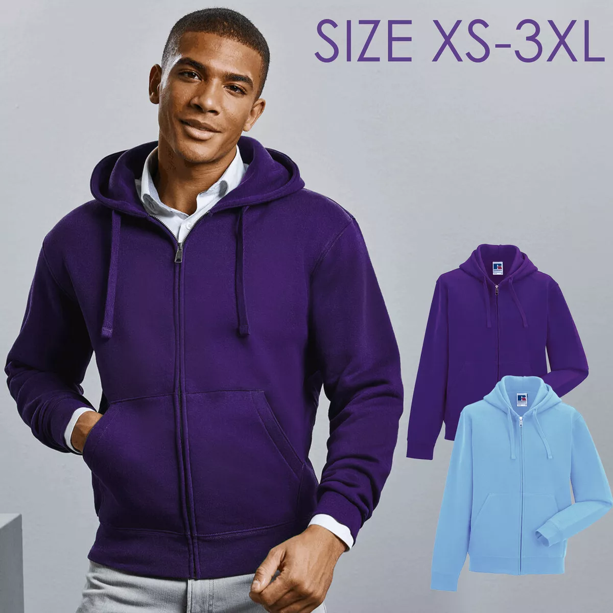 Mens zip best sale up sweatshirt