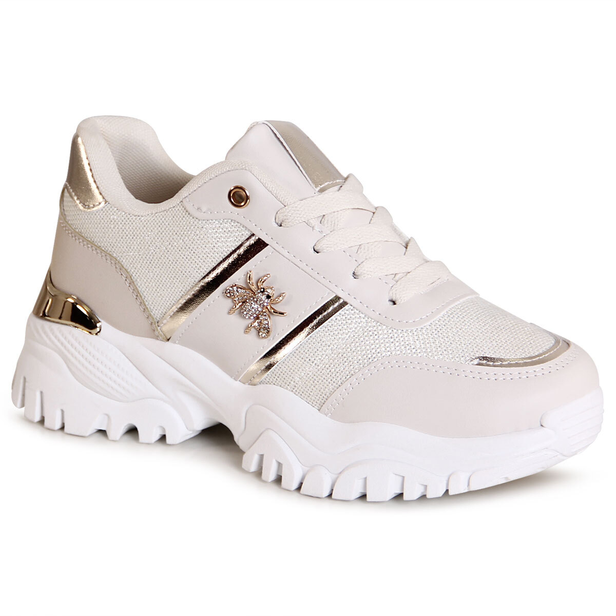 Femmes Plateforme Baskets Paillettes Baskets Semelle Compensée
