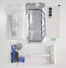 Screen Repair Kit Fit Galaxy Z Fold 4 Front Glass Beige Back Cover Replacement