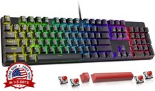 Teclado mec nico para juegos con 11 modos de retroiluminaci n programables NUEVO