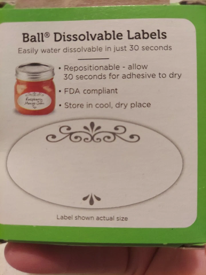 Etiquetas de enlatado solubles de bola paquete de 60 Foto 3 de 4