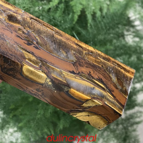 1.51LB Natural Tiger eye Obelisk quartz crystal Wand Point Decor Reiki specimen - Picture 9 of 12