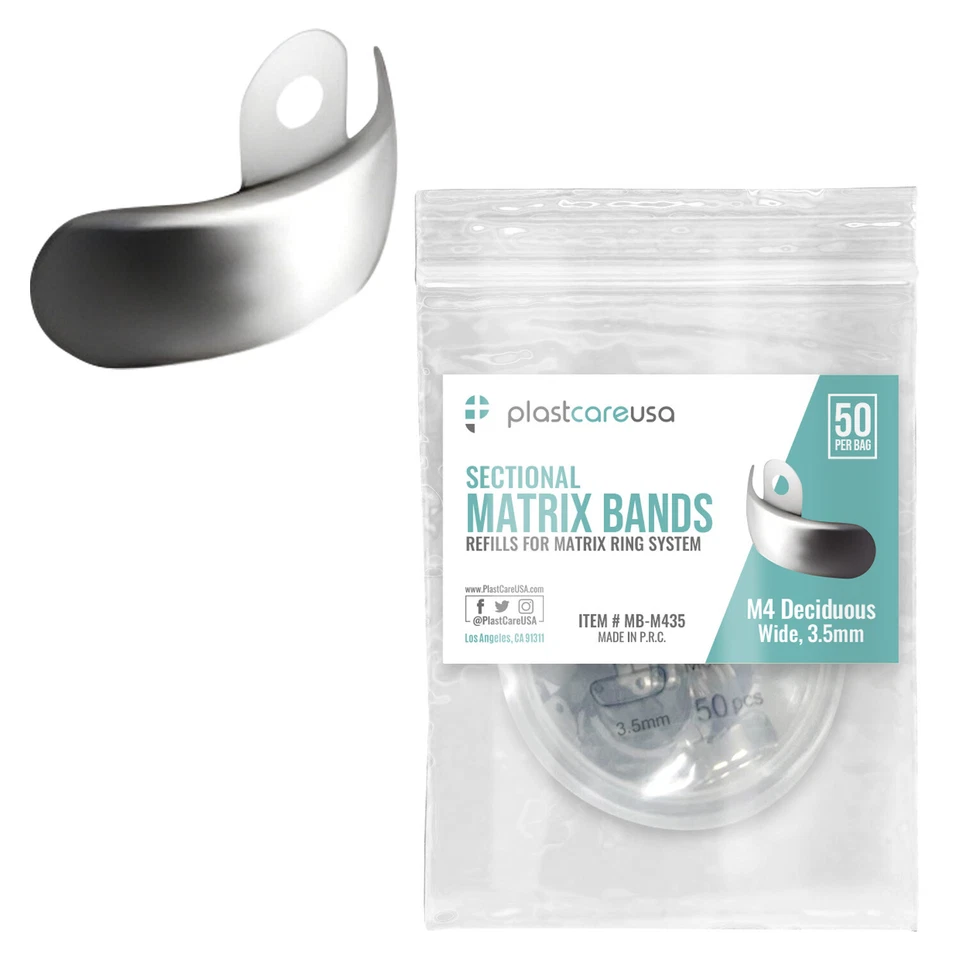 Dental Metal Matrices Sectional Molar Matrix Refill Soft Band (Choose Size/Qty) - Image 2 of 4