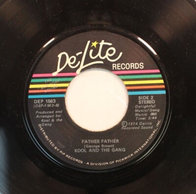 Soul 45 Kool And The Gang - Father Father / Rhyme Tyme People On De-Lite Records