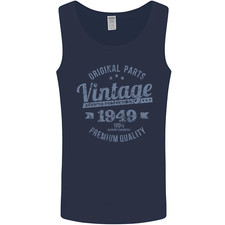 Vintage Year 77th Birthday 1949 Mens Vest Tank Top