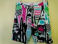 Vintage Ocean & Earth Sz 34 Polyester Boardshorts
