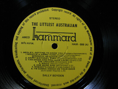 SALLY BOYDEN The Littlest Australian LP SirH70 | eBay