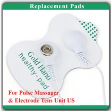50 PCS Snap On Replacement Pads For Pulse Massager & Electrode Tens Unit US